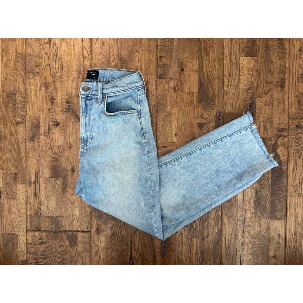 Veronica Beard Joey High Rise Straight Jeans Ankle Size 27